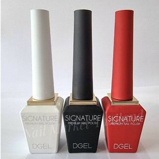 Signature DGel สีแดง #DS007 Red / เซต 3 สี (White+Black+Red) ของแท้นำเข้าจากเกาหลี🇰🇷พร้อมส่ง