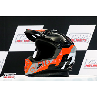 หมวกกันน็อค JUST1 J38 KORNER GLOSS ORANGE BLACK