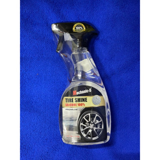 Mechanic-5 Tire Shine Silicone 100% ผลิตภัณฑ์เคลือบเงายางป้องกันน้ำเกาะ