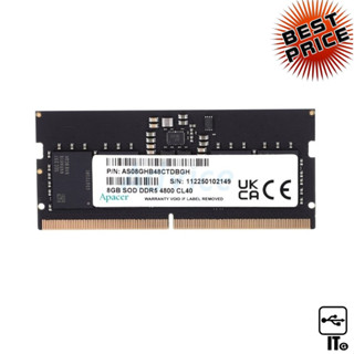 RAM DDR5(4800, NB) 8GB APACER (FS.08G2A.RTH) แรมโน๊ตบุ๊ค ประกัน LT. NOTEBOOK DDR5