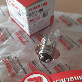 5HVH431400 หลอดไฟหน้า (12V-32/32W) เเท้ศูนย์ YAMAHA MIO125 SPARK135 SPARK, FINO115 5HV-H4314-00