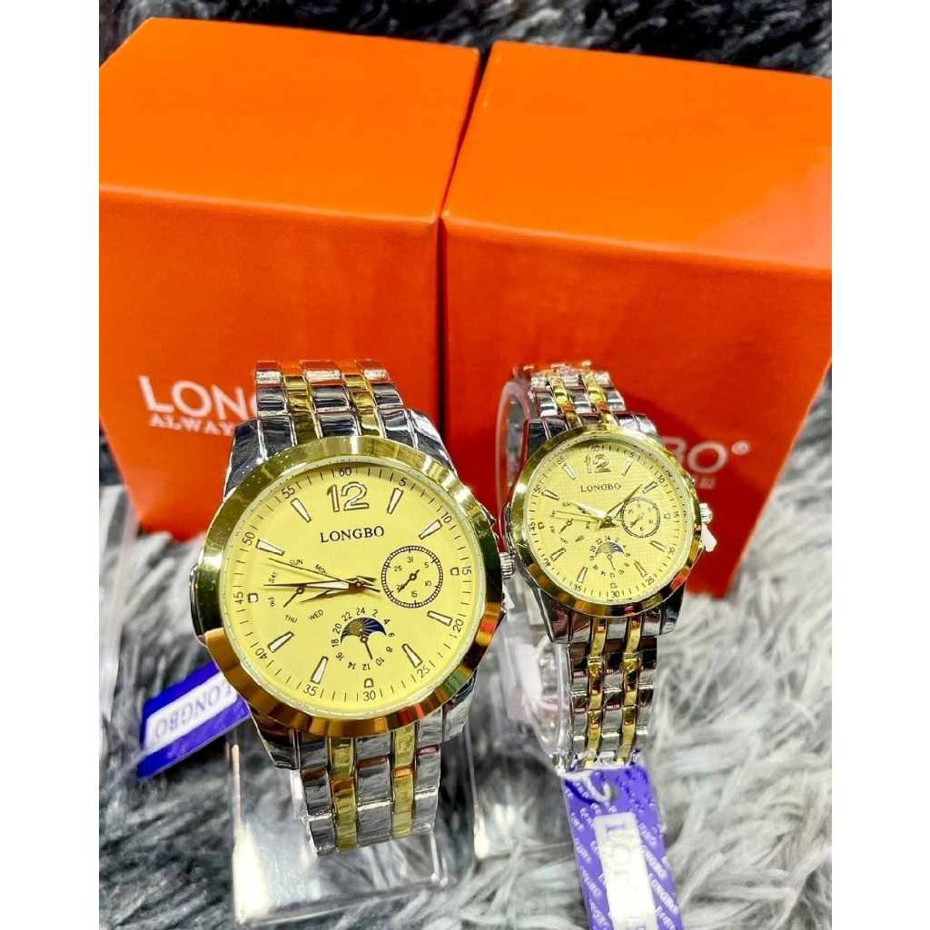 นาฬิกา Longbo 👉🏻สายเลส งานแท้ 100% พร้อมกล่องแบรนด์  Code:W1D080266