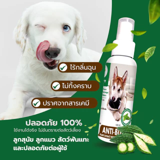 ANTI-BITE สเปรย์ขมสเปรย์ ห้ามกัดป้องกันการกัดแทะ กัดรองเท้า สกัดจากมะระขี้นก เลียได้ปลอภัย 100 ml.