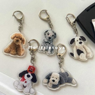 🐶พร้อมส่ง🐶~ พวงกุญแจอะคริลิคลายน้องหมาน่ารักตะปุ๊กตะปิ๊ก ~