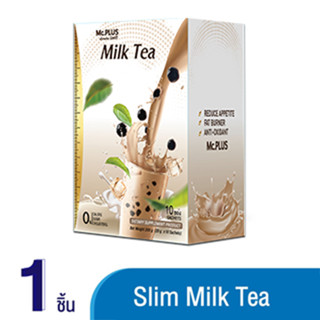 Mc.plus Slim Milk Tea ชานมแม็คพลัส ชานมลดน้ำหนัก 1 กล่อง  10 ซอง