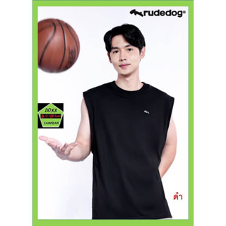 Rudedog เสื้อแขนกุด ชาย รุ่น Bounce สีดำ