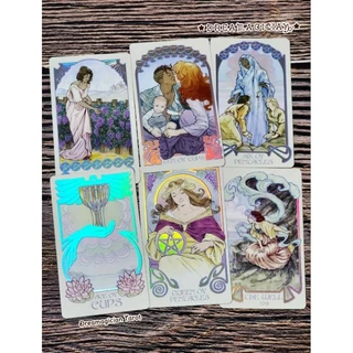 Ethereal Visions Tarot Luna Edition ไพ่แท้เคลือบสีรุ้งโฮโลแกรม ไพ่ยิปซี ไพ่ทาโร่ต์ Tarot Oracle Card Deck