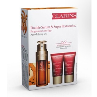 CLARINS ชุดผลิตภัณฑ์บำรุงผิว Double Serum &amp; Super Restorative