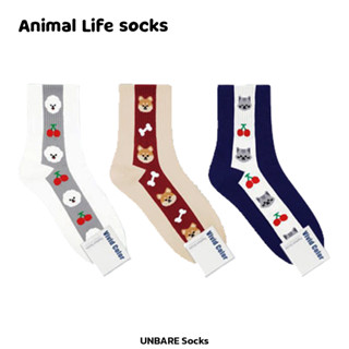 Animal Life socks 🇰🇷 ถุงเท้าน้องหมาน้องแมว ถุงเท้านำเข้าจากเกาหลี ลิขสิทธิ์แท้