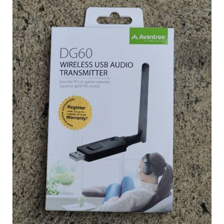 Avantree ⚡️FLASH SALE⚡️(ราคาพิเศษ) New DG60 Long Range HD BT5.0 Bluetooth USB Audio Transmitter &amp; Dongle