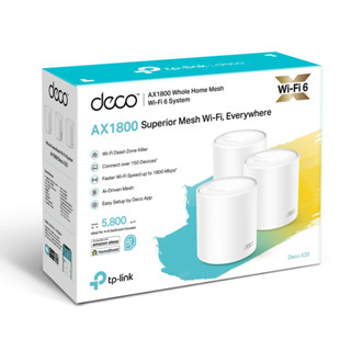 TP-LINK DECO_X20-PACK3 AX1800 Whole Home Mesh Wi-Fi 6 System (Warranty LT)