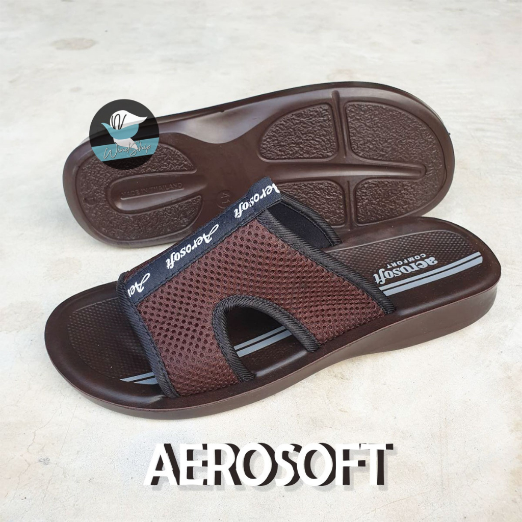 Aerosoft No.4901 รองเท้าแตะผู้ชาย แอโร่ซอฟ รองเท้าสวม เพื่อสุขภาพ (AS4901)