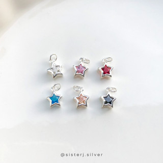 Sister J. colorful-star diamond pendant จี้ดาว จี้เงินแท้ (เฉพาะจี้) /silver925