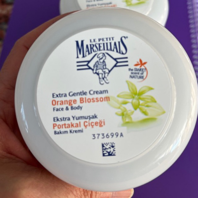 ครีมบำรุงผิว Le Petit Marseillais Extra Gentle Creamแบรนด์ฝรั่งเศสฉลากภาษาตุรกี