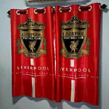 แนะนำ ผ้าม่าน ผ้าม่านลิเวอร์พูล⚽️กันแสงUV🌎ขนาดต่อผืน100×135Cm.ราคาต่อผืนไม่มีราว💥กันแสง80%🏡 ราคาพิเศษ มีเก็บเงินปลายทาง