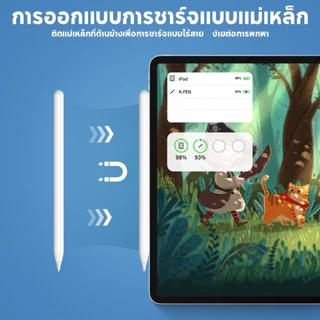 [การชาร์จแบบแม่เหล็ก P8💞]ปากกาไอแพด วางมือบนจอ+แรเงาได้ Stylus Pen สำหรับไอแพด Air5 Air4 Mini6 Pro11 Pro12.9 ปากกาสไตลั