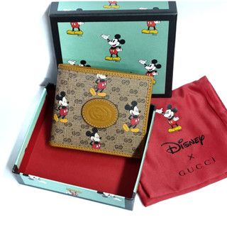 ถามstockก่อนสั่ง Gucci x Mickey Mouse Disney wallet men ชาย short 8 การ์ด กระเป๋าสตางค์ ใบสั้น กุชชี่ มิกกี้เมาส์ ของแท้