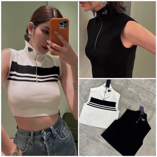 💫New💫(พร้อมส่ง) เสื้อครอป PD Knit Crop