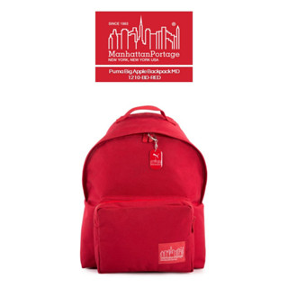 [Collapse collection] Manhattan Portage RED LABEL Puma Big Apple Backpack MD - Red (1210-BD-RED) กระเป๋าเป้