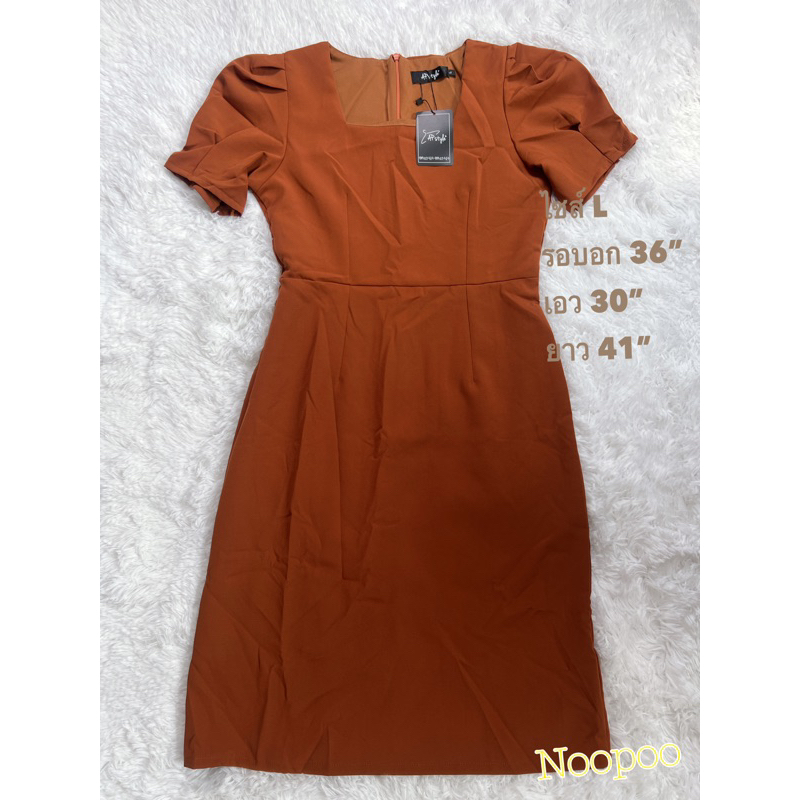 เดรสยาว งานป้าย AP Style  ไซร้ L งานป้ายห้อย