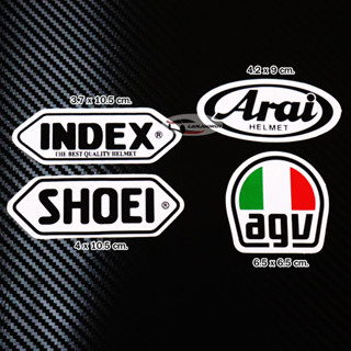 สติ๊กเกอร์ แต่งรถ รถแข่ง รถแข่งซิ่ง สไตล์เมืองนอก สุดเท่  INDEX SHOEI ARAI AGV