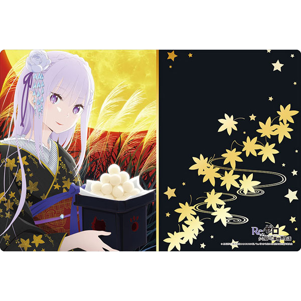 Bushiroad Rubber Mat Vol.443 Re:ZERO "Emilia" สนามแผ่นยางรองเล่นการ์ด แผ่นรองเมาส์ใหญ่