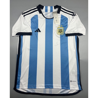 เสื้อบอล แฟนบอล ทีมชาติ อาเจนติน่า เหย้า 2022-23 Argentina Home ฟุตบอลโลก World Cup 2022