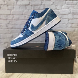 Nike Air Jordan 1 Low Washed Denim (size36-45)