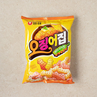 พร้อมส่ง​ 오징어집 ขนมอบกรอบ รสหมึก​ย่าง​ Nongshim Cuttlefish Flavored Snack