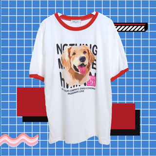 เสื้อยืด Doggy สกรีนน้องหมาสุดน่ารัก สกรีนคมชัด ผ้า cotton 100%