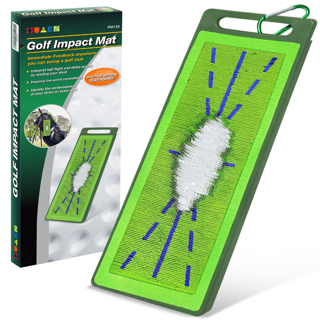 พรมฝึกซ้อมกอล์ฟ เช็ครอย Divot (DJE0255) ENHUA Golf Impact Mat