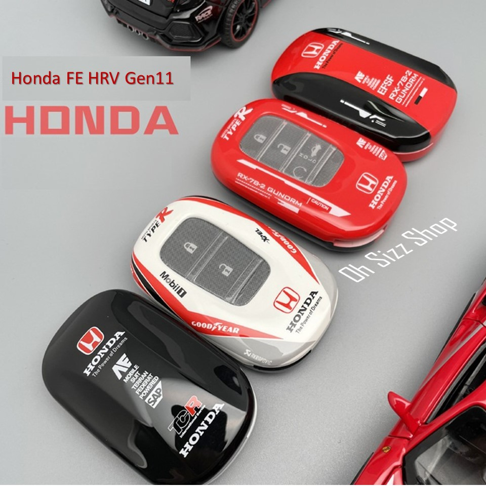 เคสรีโมทรถ Honda Civic FE HRV Gen11 แบบสปอร์ตคาร์ Sport car design exclusive special car painting ครอบรีโมทเคสหน้าหลัง