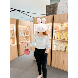 เสื้อแฟชั่น งานไทย แขนยาว สม็อกเอว ฟรีไซส์