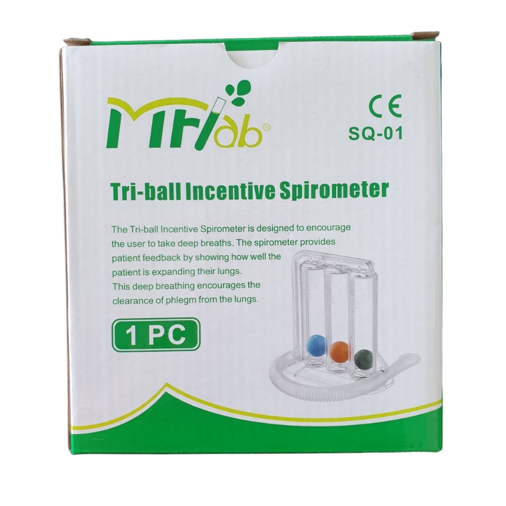 อุปกรณ์บริหารปอด Triball, Triflow, Incentive spirometer เป่าและดุดบริหารปอด ขายตัวทรางอก