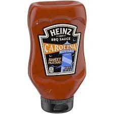 Carolina Mustard Style BBQ Sauce Heniz 531g มัสตาร์ด