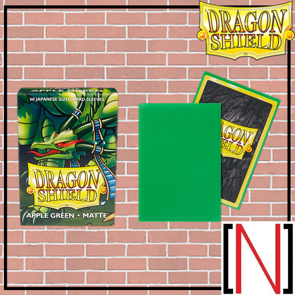 [Sleeve][ซองใส่การ์ด] Dragonshield 60CT - Matte Apple Green japanese size [Vanguard][Yugioh][Dragon 