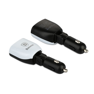 [ราคาพิเศษ] ที่ชาทในรถยนต์ Baseus 3.4A Dual USB Car Charger with Car Show