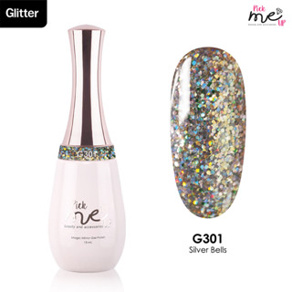 สีเจลทาเล็บ Pick Me Up G301 Silver Bells 15ml.