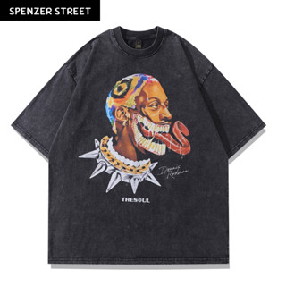 Spenzer.street | 🖤Dennis rodman   เสื้อโอเวอร์ไซส์ เสื้อผ้าสตรีท เสื้ออปป้า เกาหลี เสื้อy2k ทราวิส 2pac ฮิต 2023 มาใหม่