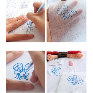 กระดาษลอกลาย Moonveil Tracing Paper ขนาด 20x20 cm. (แพ็คละ 5 แผ่น ปากกา 1 แท่ง)