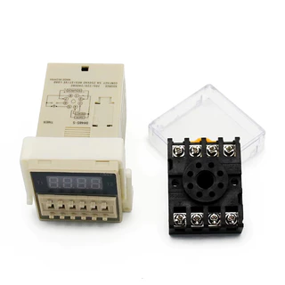 ออกใบกำกับภาษีได้ DH48S-S 220V Digital Timer Relay สลับเปิด-ปิด 2ช่วงเวลานับวนๆ DH48 นาฬิกาตั้งเวลา