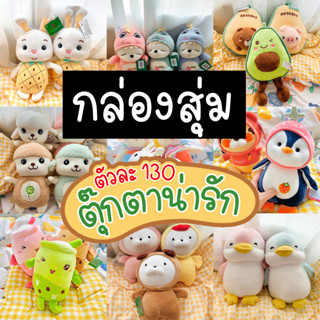 กล่องสุ่ม ตุ๊กตาน่ารัก ขนนุ่ม ผ้านิ่ม ตัวละ 130 จ้า