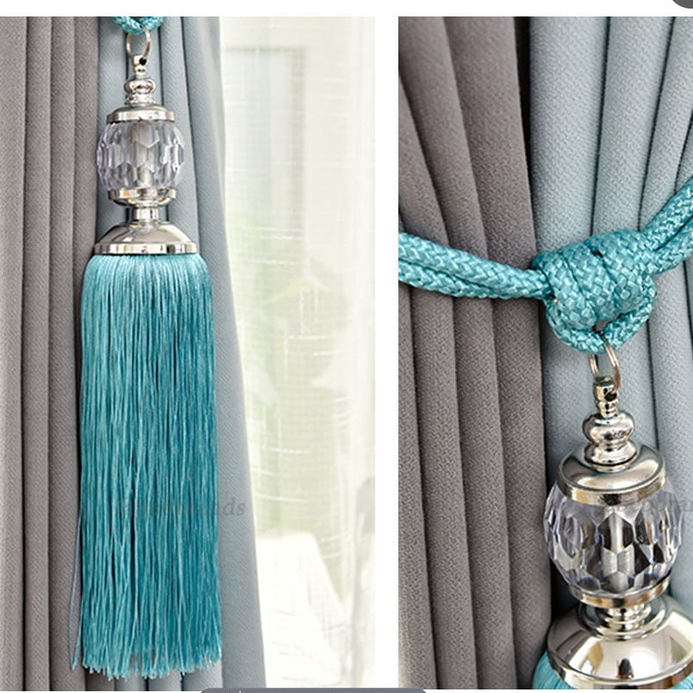 fabebbrand สายรัดม่าน คริสตัล พู่ใหญ่ รุ่น Diamond ประดับสวยหรู มี 8 สี พร้อมส่ง - รูปที่ 5