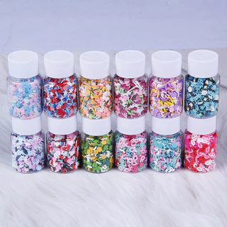 Fimo เกล็ดน้ำตาล ฟีโม่12ซีรี่ดินปั้นขนาด15G อุปกรณ์ตกแต่ง เล็บ เรซิ่น DIY