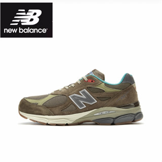 Bodega x New Balance 990 v3 Here to Stay Grey coffee Sports shoes style ของแท้ 100 %