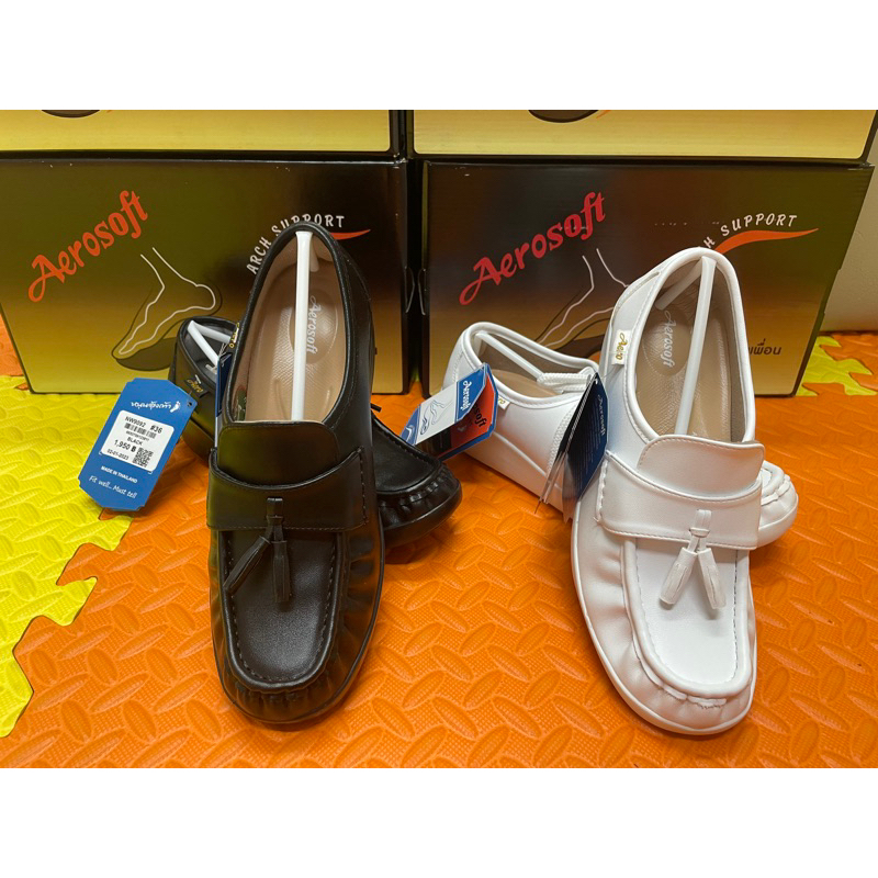 DKK ของแท้ 100% Aerosoft รองเท้าพยาบาล ครู รองเท้าเพื่อสุขภาพ มี Arch support (หนุนอุ้งเท้า)