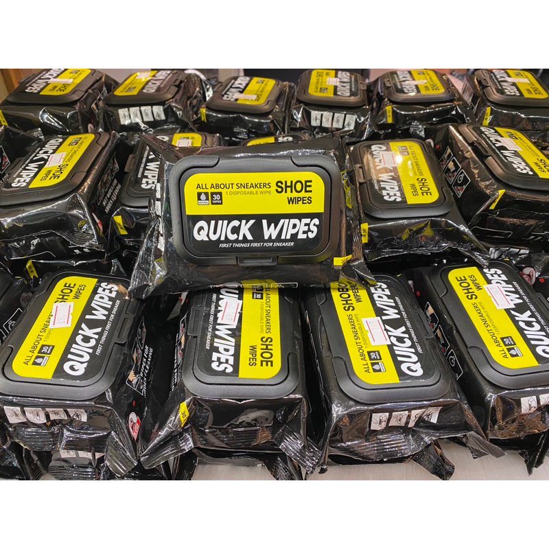 ผ้าเช็ดทำความสะอาดรองเท้า quick wipes