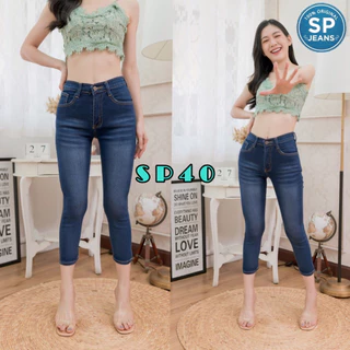 SP jeans กางเกงยีนส์ขาเดฟ 5ส่วน SP20 งานป้ายที่สวยเฉี่ยว แบบเป๊ะ ผ้านุ่ม สวมใส่สบาย