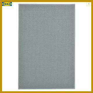 พรม พรมเช็ดเท้า 100% โพลีเอสเตอร์ สีเทา ขนาด 40x60 ซม. FINTSEN ฟีนท์เซน (IKEA)