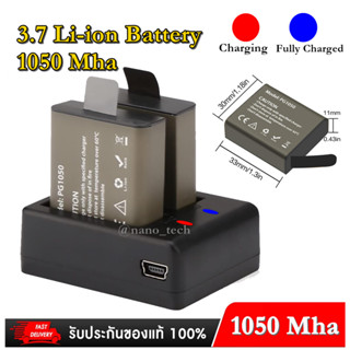 PG1050 Battery + Dual Charger For EKEN H9 H9R H3R H8R H8PRO H8 For SJCAM SJ4000 SJ 4000 SJ5000 Nanotech